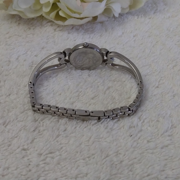 EUC Women's Stainless Steel Rhinestone Heart Designed Bulova Watch - Picture 9 of 15